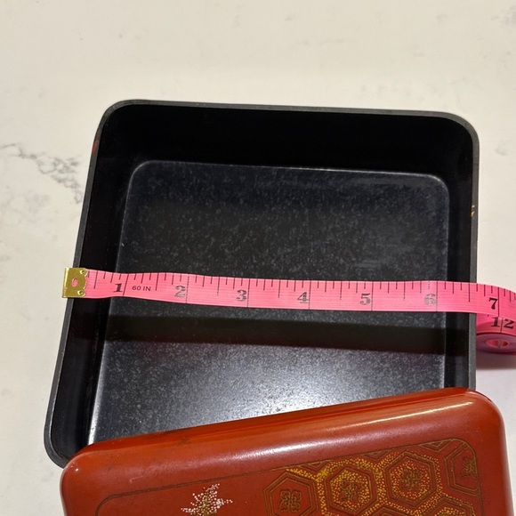 Red Floral Decorative Box - Picture 6 of 7